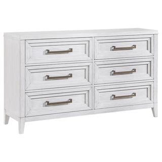 Marielle 4-piece Eastern King Bedroom Set Distressed White