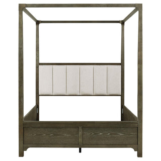 Gran Park Queen Canopy Bed Dark Cocoa