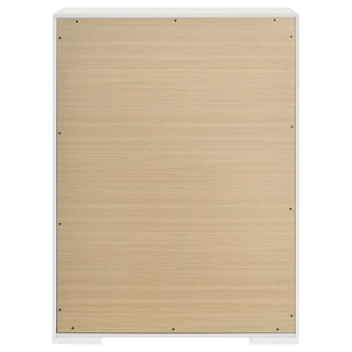 Ives 5-drawer Bedroom Chest of Drawers White High Gloss