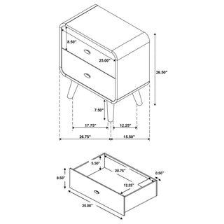 Robyn 4-piece Full Bedroom Set Light Ash
