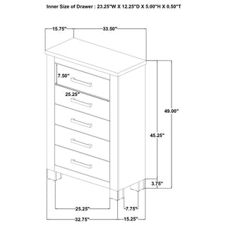 Oakglen 5-piece Eastern King Bedroom Set Weathered Oak