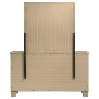 Oakglen 6-drawer Bedroom Dresser and Mirror Weathered Oak