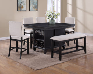 REGENT CNTR HT BENCH CHARCOAL BLACK