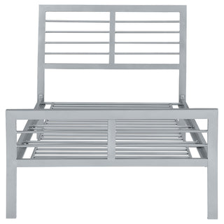 Cooper Metal Twin Open Frame Bed Silver