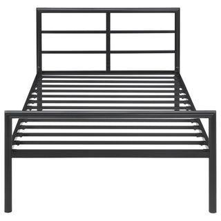 Fisher Metal Twin Open Frame Bed Gunmetal