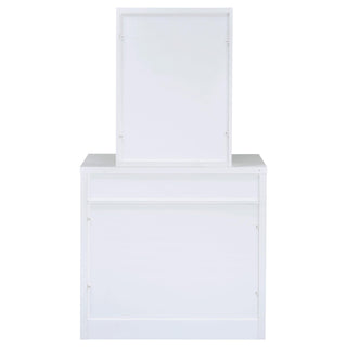 Harvey Vanity Set with Lift-Top Stool White