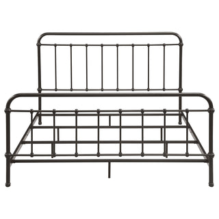 Livingston Metal Eastern King Open Frame Bed Dark Bronze
