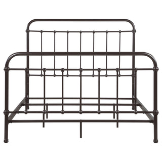 Livingston Metal Queen Open Frame Bed Dark Bronze