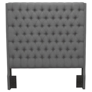 Camille Upholstered Queen Panel Headboard Grey