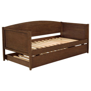 Bozeman Wood Twin Daybed With Trundle Medium Walnut