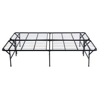 Mabel Metal Eastern King Mattress Support Platform Bed Black