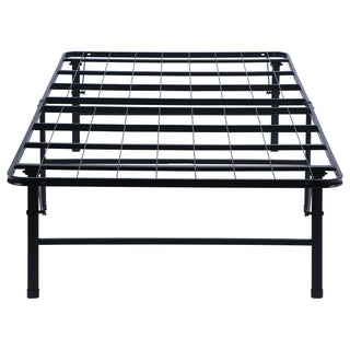 Mabel Metal Twin Mattress Support Platform Bed Black