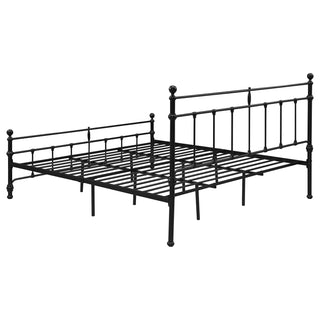 Novak 48-inch Metal Eastern King Open Frame Bed Matte Black