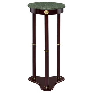Edite Round Marble Top Plant Stand Merlot