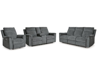 Barnsana Power Reclining Sofa, Loveseat and Recliner