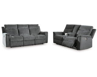 Barnsana Power Reclining Sofa and Loveseat