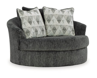 Biddeford 2-Piece Sectional and Oversized Swivel Accent Chair