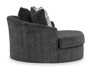 Biddeford 2-Piece Sectional and Oversized Swivel Accent Chair