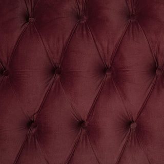 Devon 57-inch Upholstered Eastern King Panel Bed Wine Red