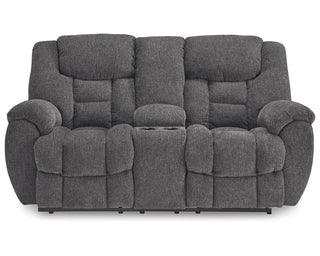 Foreside Reclining Loveseat with Console