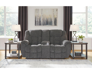 Foreside Reclining Loveseat with Console