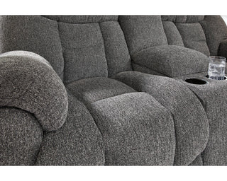 Foreside Reclining Loveseat with Console