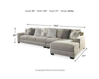 Ardsley 3-Piece Sectional with Chaise