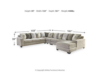 Ardsley 5-Piece Sectional with Chaise