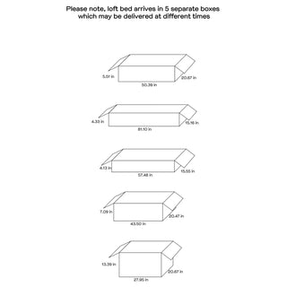 Millie Twin Workstation Loft Bed with 7-inch Mattress White