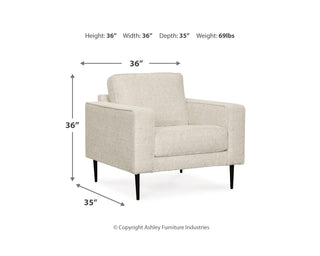 Hazela Chair and Ottoman