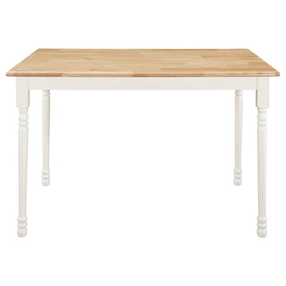 Taffee 5-piece Rectangular Windsor Dining Table Set White