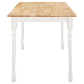 Taffee 5-piece Rectangular Windsor Dining Table Set White