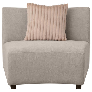 Fayette Upholstered Armless Chair Greige