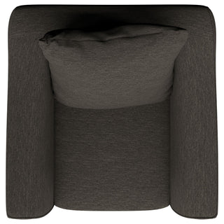 Salizar Upholstered Flared Arm Accent Chair Charcoal Grey
