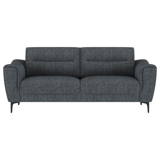 Nolan Upholstered Sloped Track Arm Sofa Charcoal