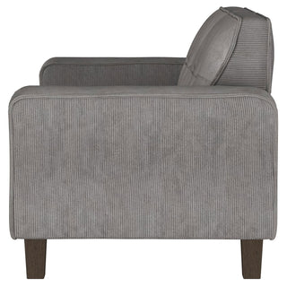 Deerhurst Upholstered Track Arm Tufted Loveseat Charcoal