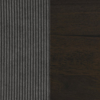 Deerhurst Upholstered Track Arm Tufted Accent Chair Charcoal