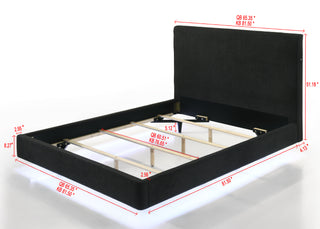 FABLE QUEEN HEADBOARD BLACK BOUCLE