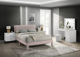 5097PK LUCIA BED FRAME PINK