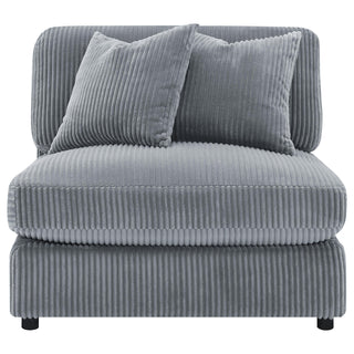 Blaine Upholstered Reversible Chaise Sectional Sofa Fog