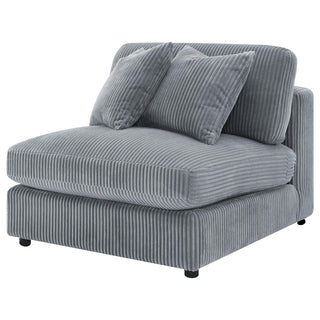 Blaine Upholstered Armless Chair Fog