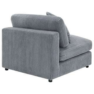 Blaine Upholstered Armless Chair Fog