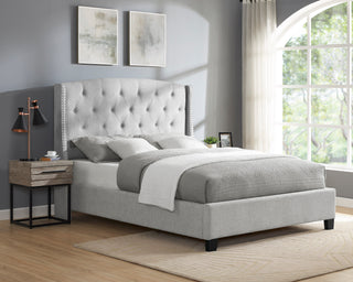 EVA QUEEN HEADBOARD/FOOTBOARD-DOVE
