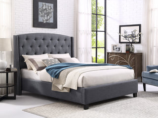 EVA QUEEN HEADBOARD/FOOTBOARD -GREY