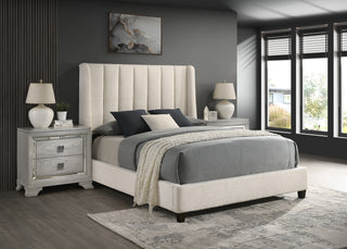AGNES QUEEN HB/FB BOUCLE WHITE