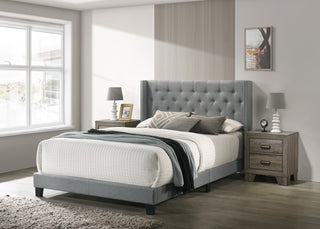 MAKAYLA KING BED GREY