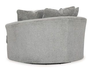 Casselbury Oversized Swivel Chair and Ottoman
