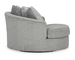Casselbury Oversized Swivel Chair and Ottoman
