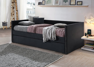 SADIE DAYBED BACK BLACK VELVET