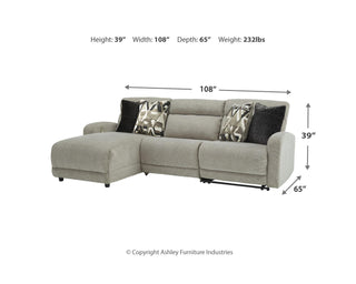 Colleyville 3-Piece Power Reclining Sectional with Chaise